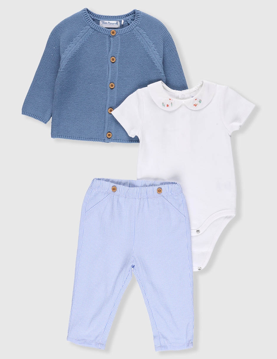 Conjunto de algodón para bebé niño 1