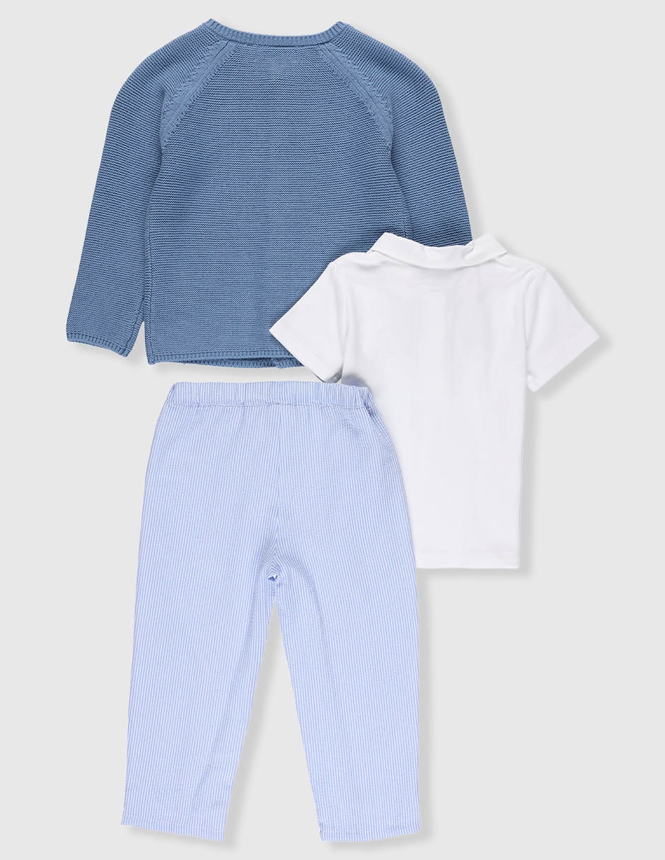 Conjunto casual de algodón para bebé niño 6