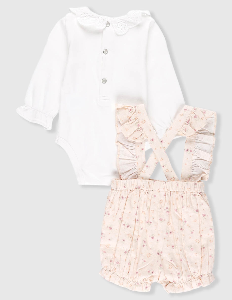 Conjunto mon caramel collection de algodón para bebé niña