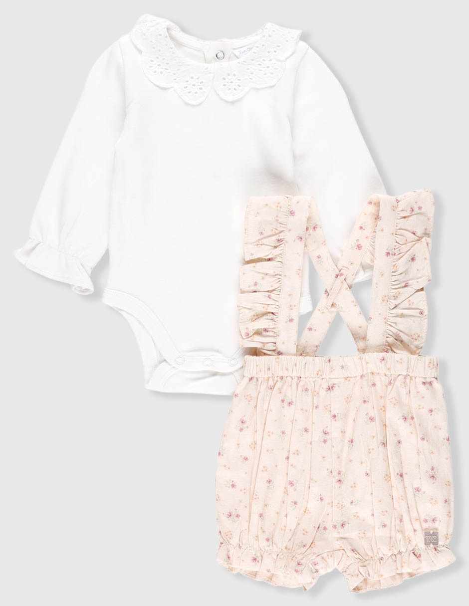 Conjunto de algodón para bebé niña Conjunto de algodón para bebé niña