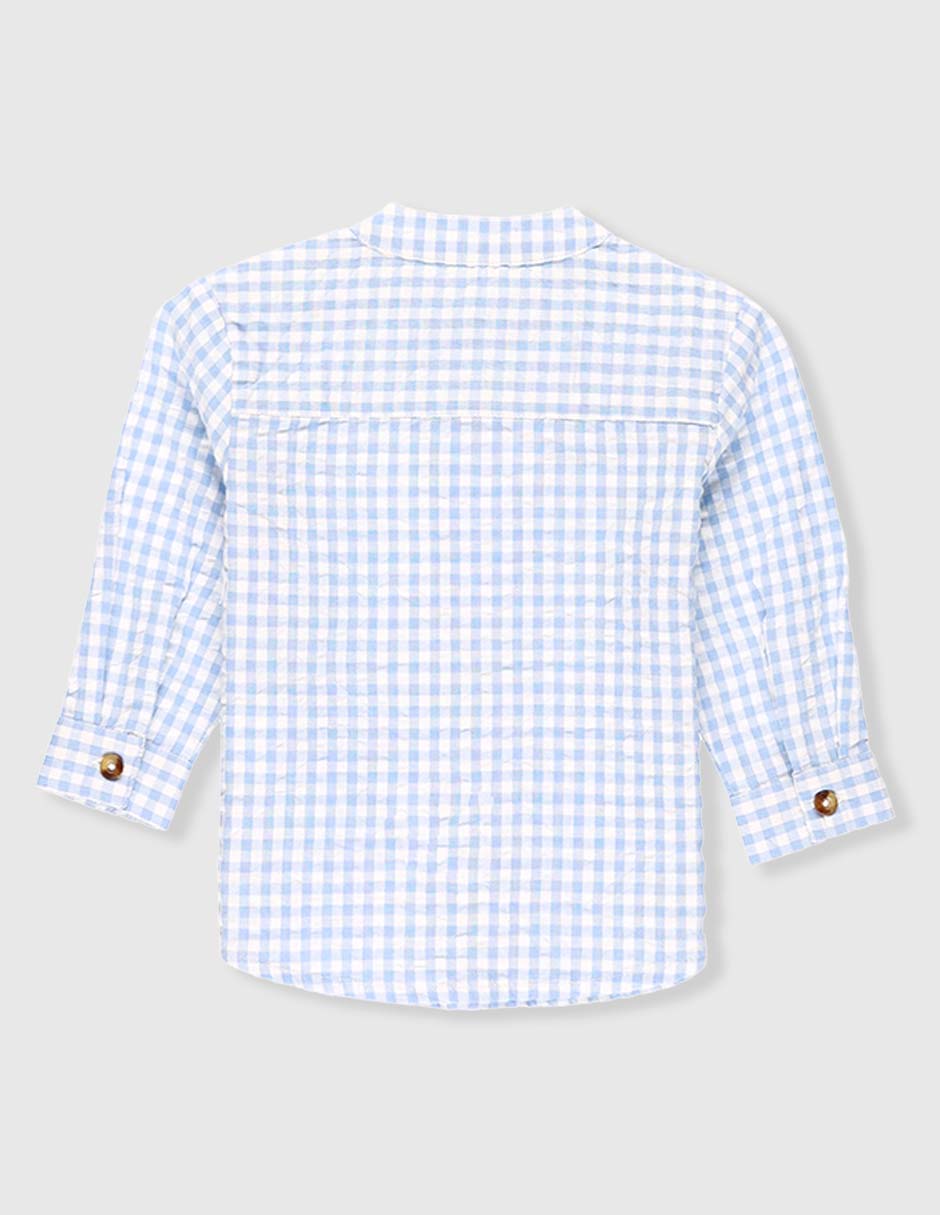 Camisa casual Collection de algodón manga larga para niño