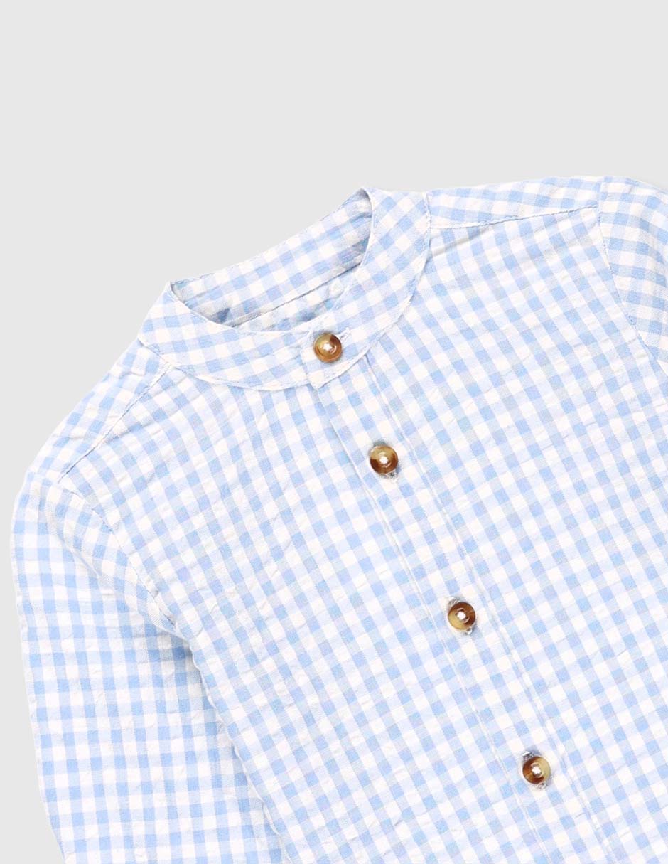 Camisa casual Collection de algodón manga larga para niño