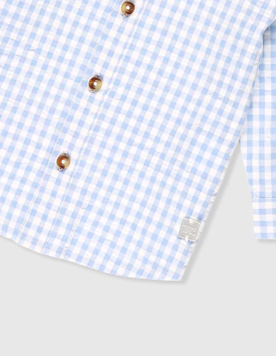 Camisa casual Collection de algodón manga larga para niño