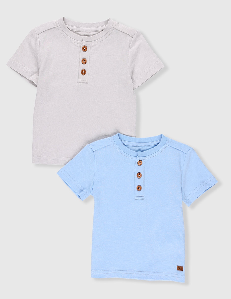 Set playera manga corta para bebé niño Set playera manga corta para bebé niño