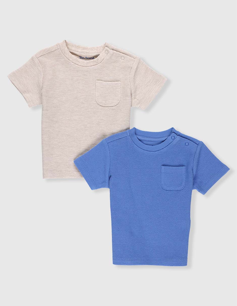 Set playera manga corta para bebé niño