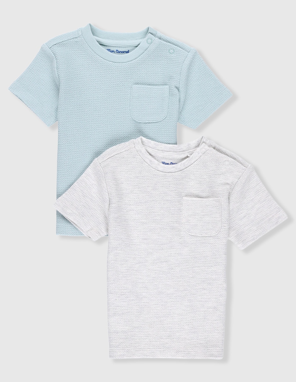 Set playera manga corta para bebé niño Set playera manga corta para bebé niño
