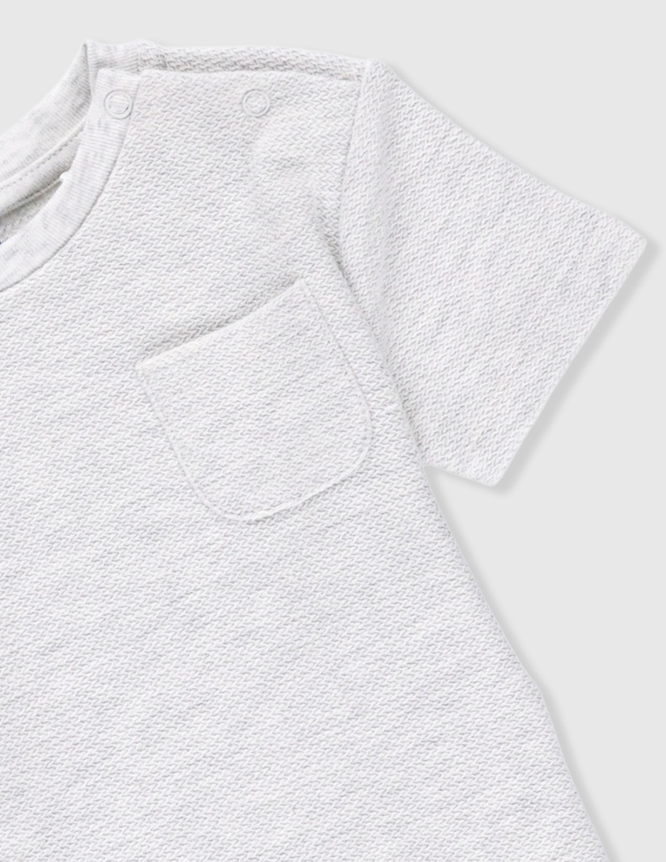 Set playera Mon Caramel manga corta para bebé niño