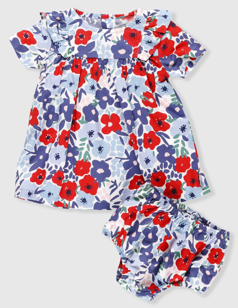 Vestido manga corta para niña 2