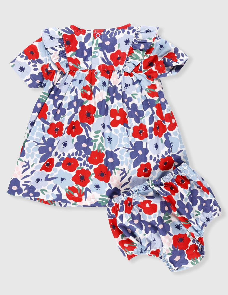Vestido manga corta para niña 3