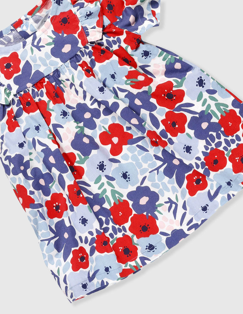 Vestido manga corta para niña 4