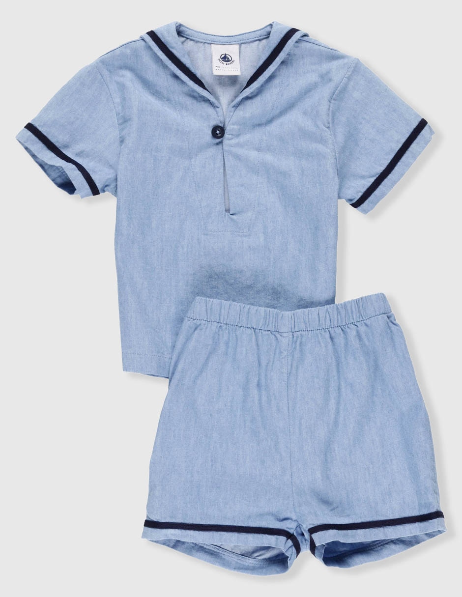 Conjunto casual de algodón para niño 2 piezas 3