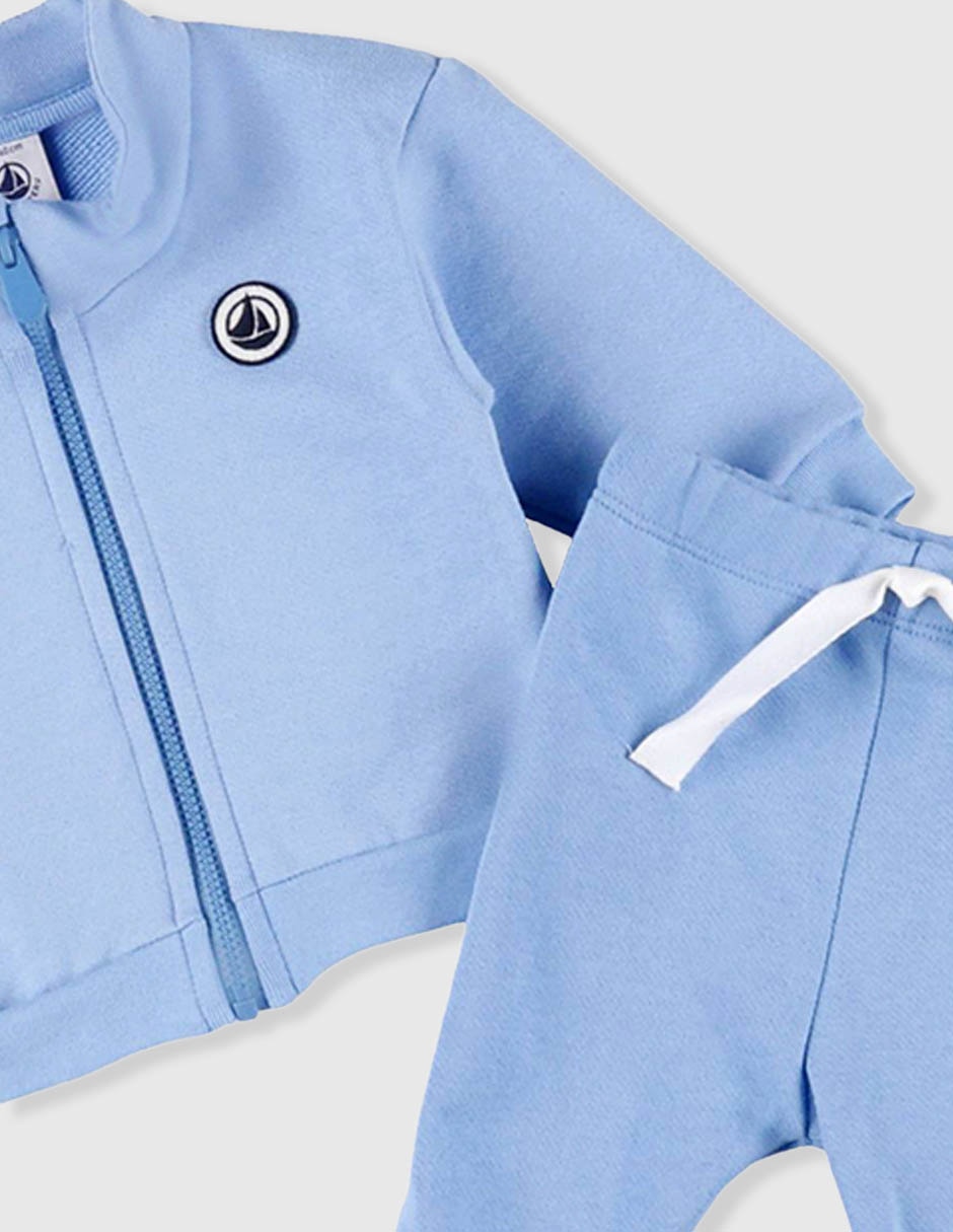 Conjunto Petit Bateau de algodón para niño 2 piezas