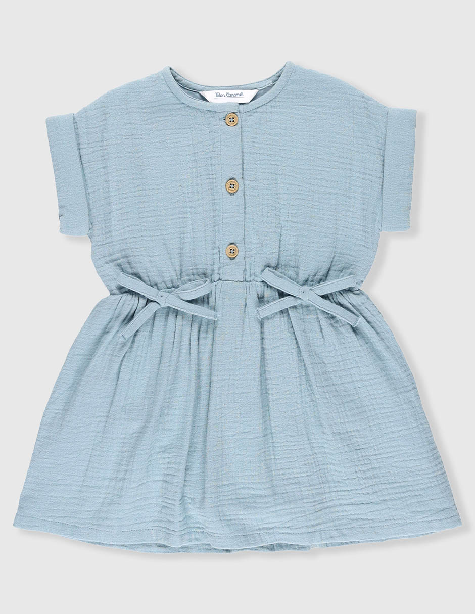 Vestido manga corta para bebé niña