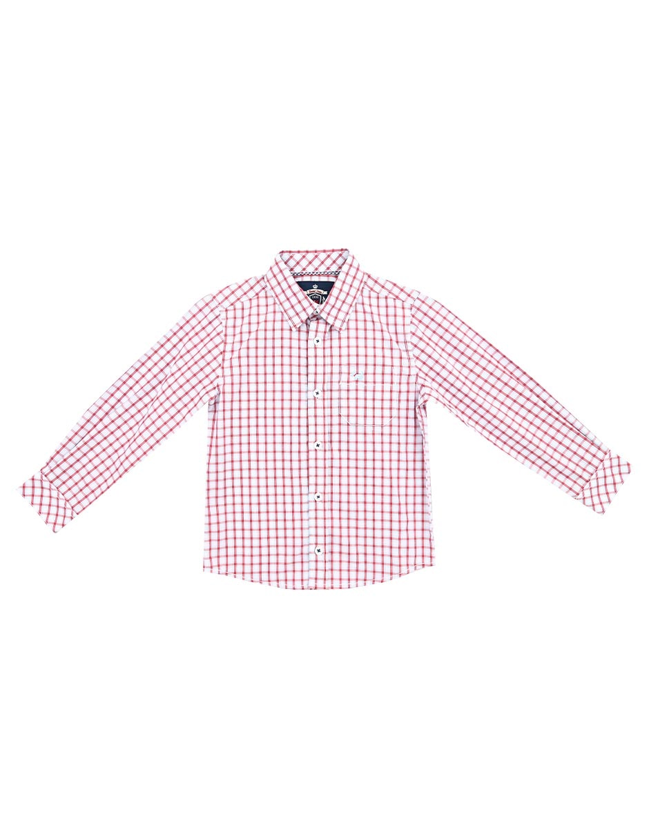 Camisa casual Ferrioni Copillard de algodón manga larga para niño