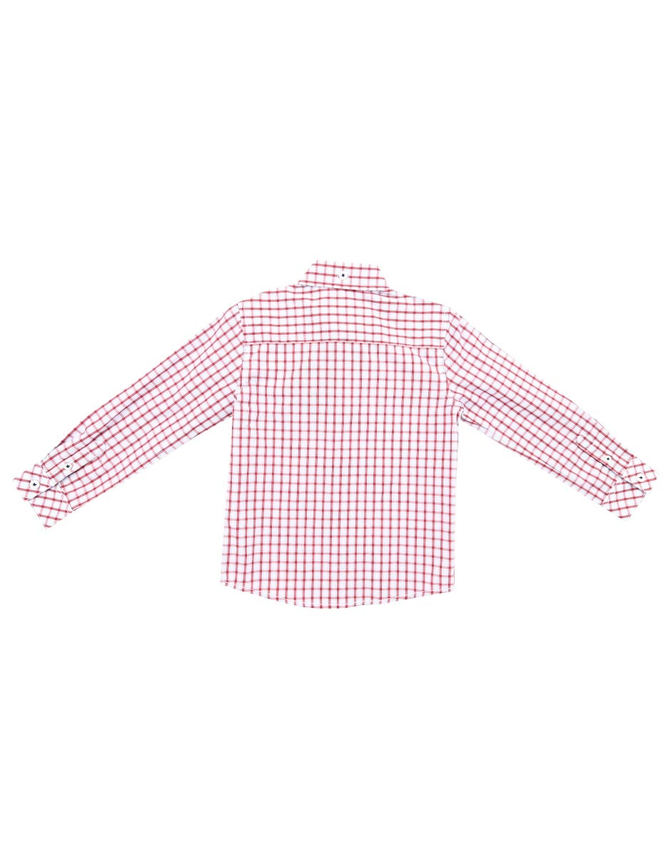 Camisa casual Ferrioni Copillard de algodón manga larga para niño