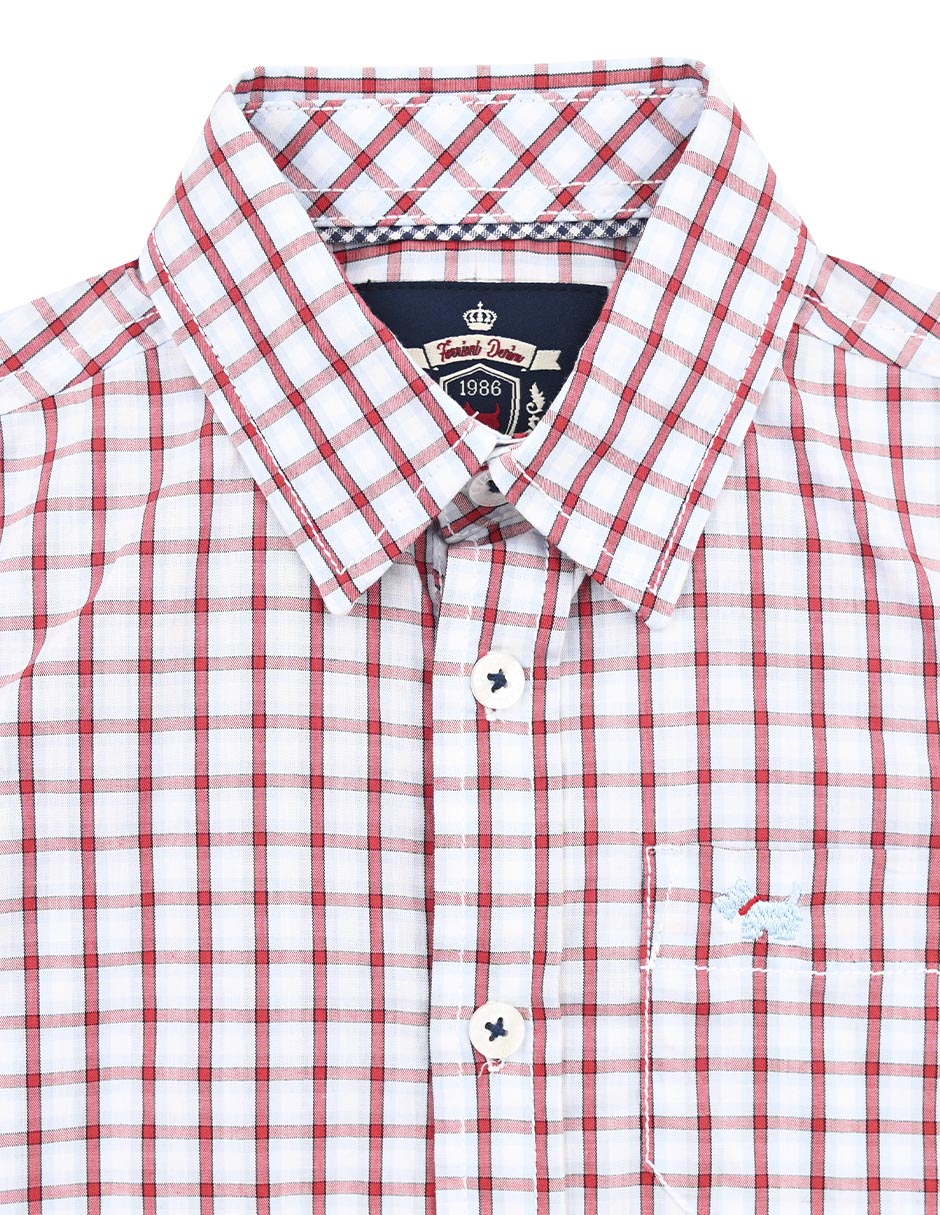 Camisa casual Ferrioni Copillard de algodón manga larga para niño