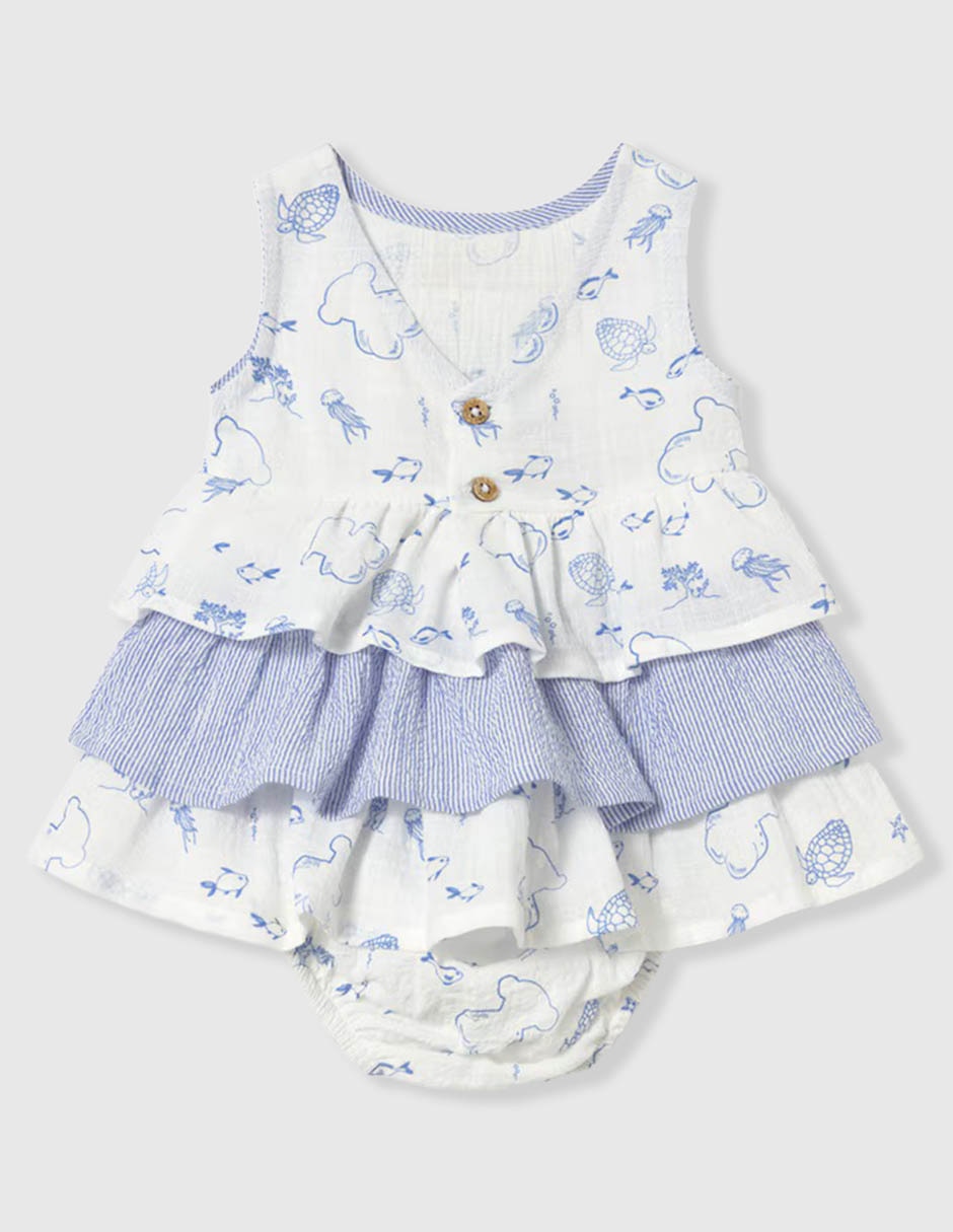 Vestido sin manga para bebé niña 3