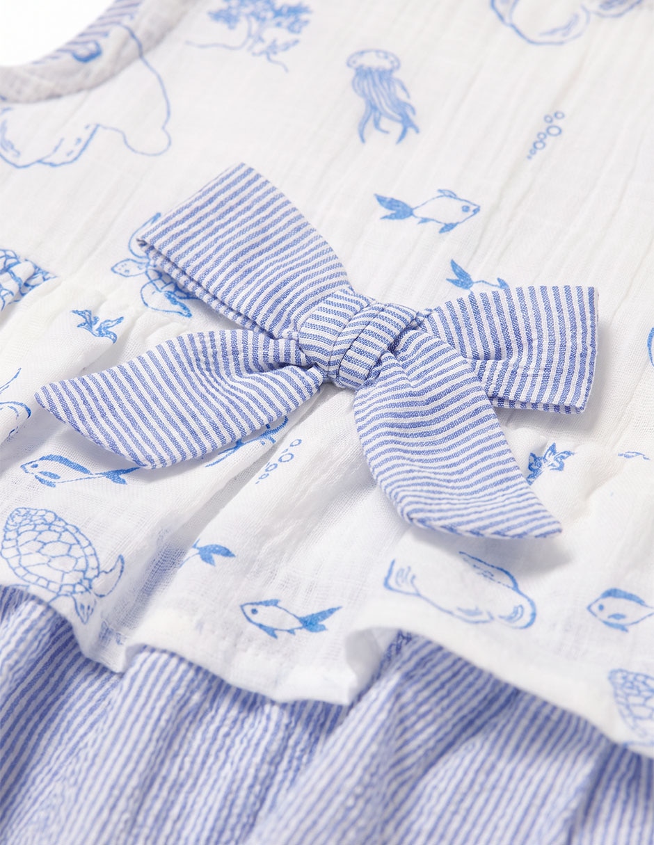 Vestido sin manga para bebé niña