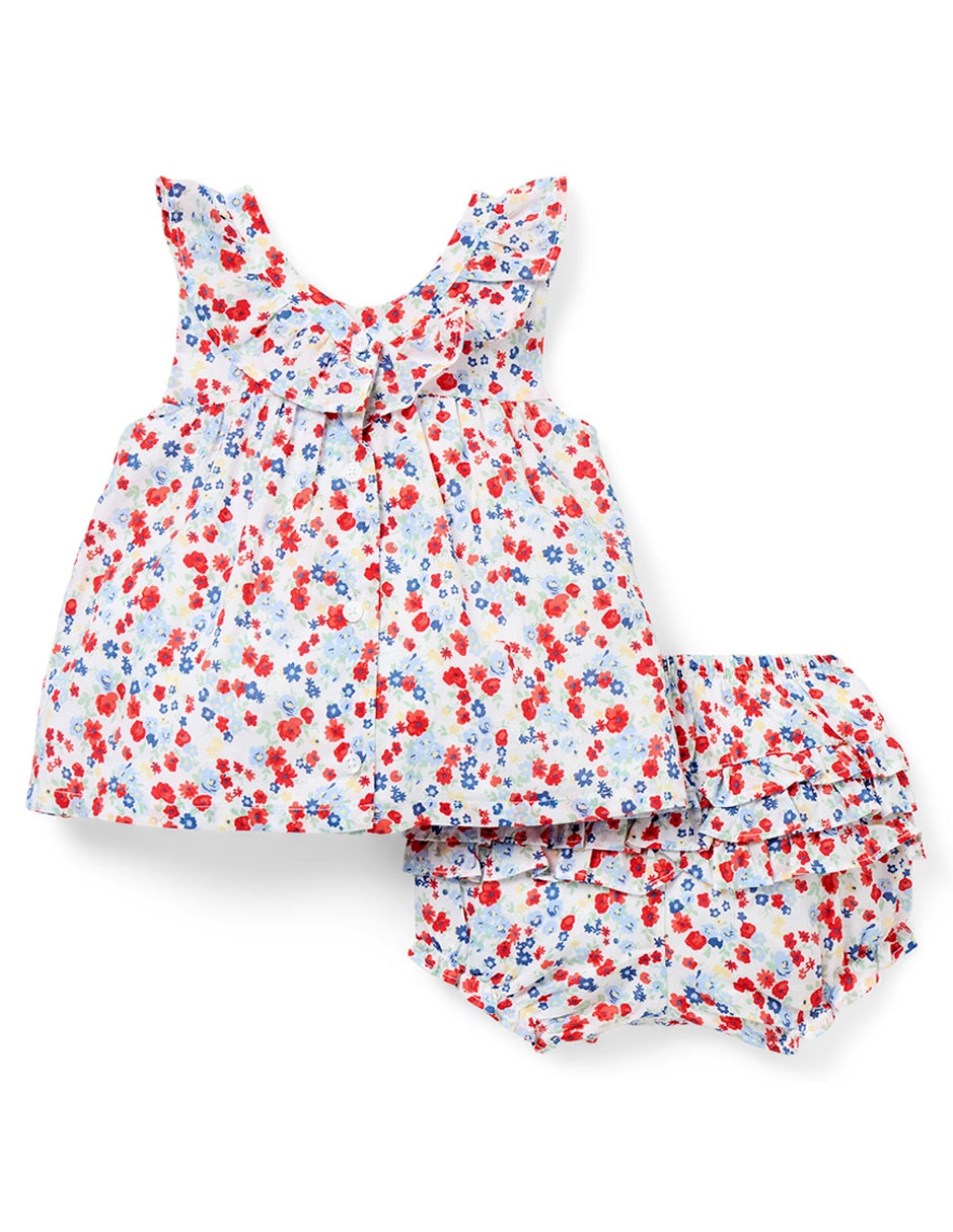 Vestido con calzón para bebé niña 4