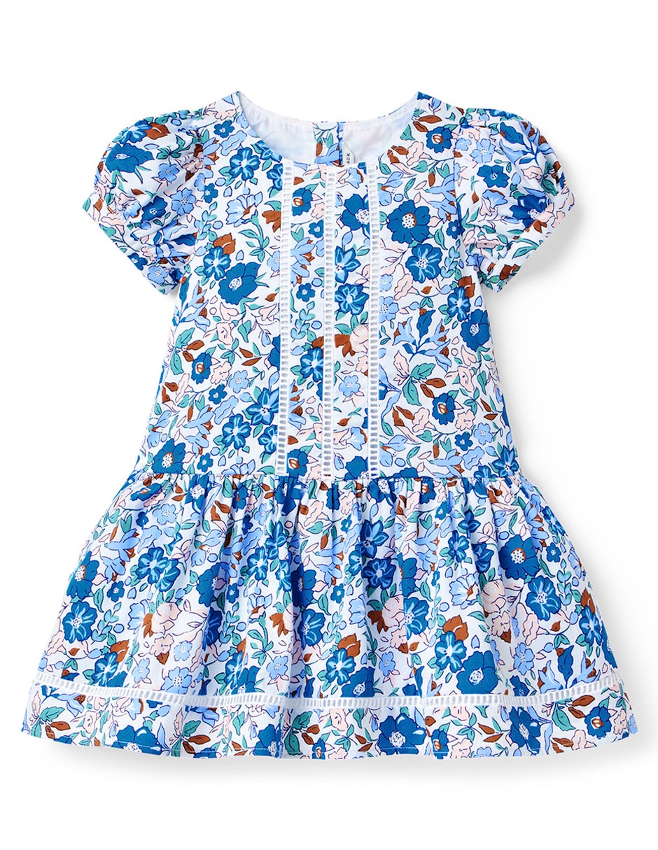Vestido Janie And Jack manga globo para bebé niña
