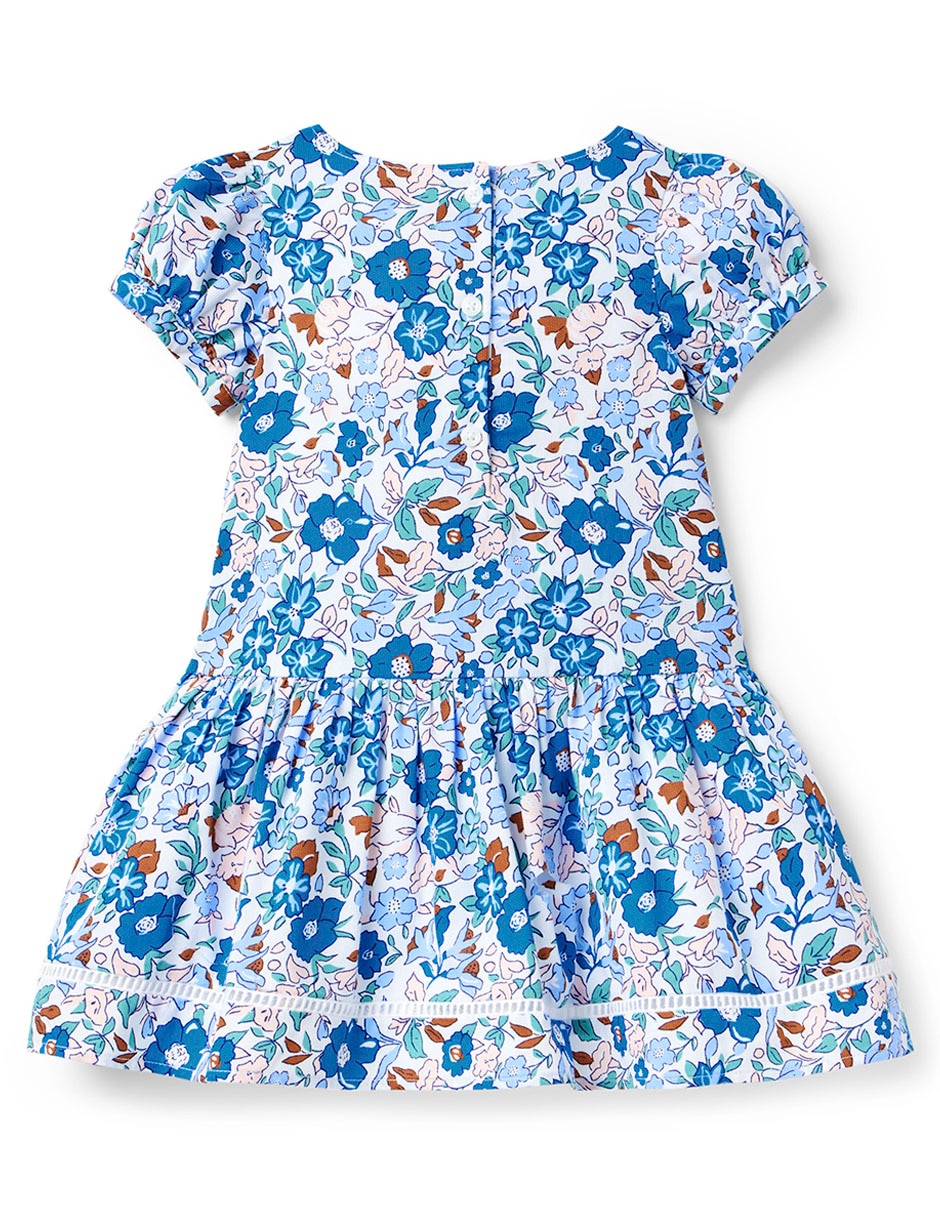 Vestido Janie And Jack manga globo para bebé niña