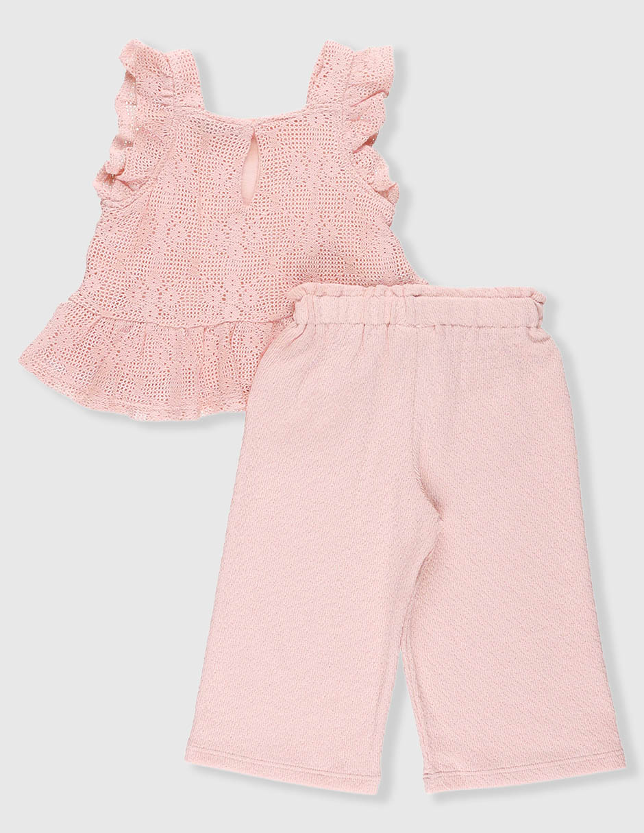 Conjunto de algodón para bebé niña 2 piezas 3