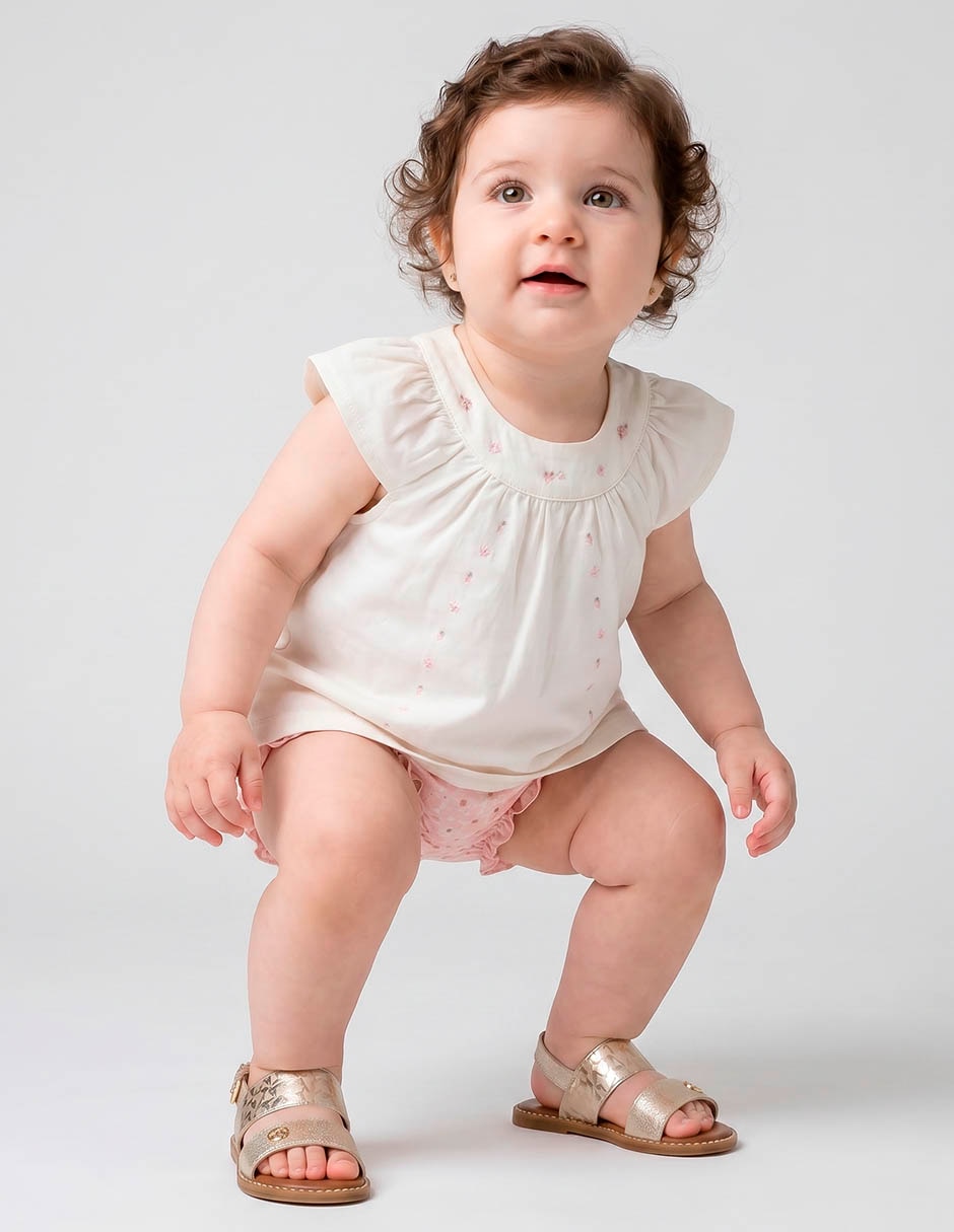 Conjunto de algodón para niña 4 piezas