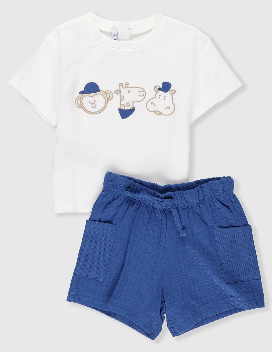 Conjunto de algodón para bebé niño 2 piezas 3