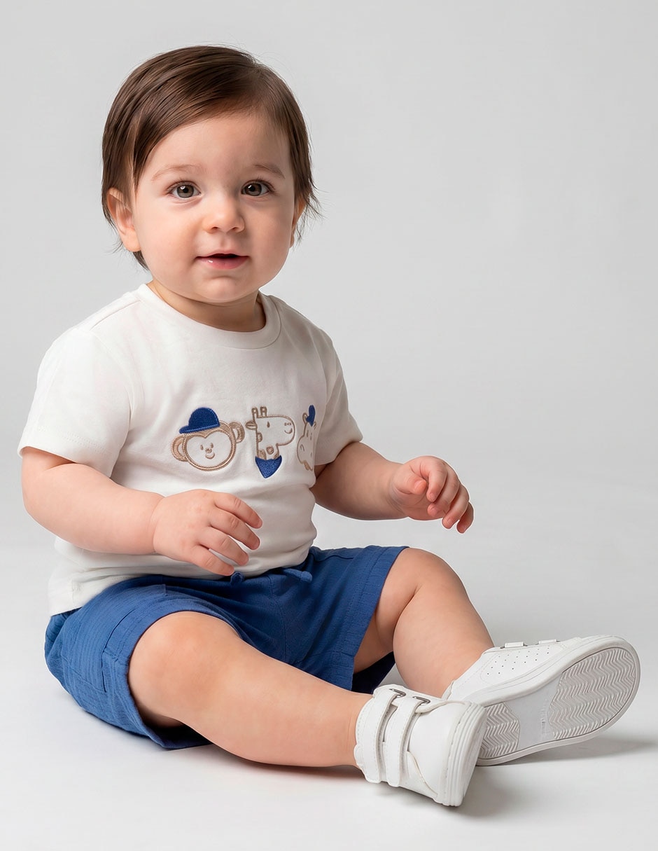 Conjunto de algodón para bebé niño 2 piezas Conjunto de algodón para bebé niño 2 piezas