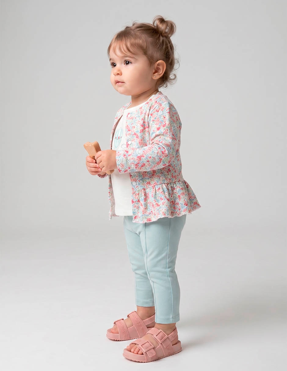Conjunto de algodón para niña 3 piezas Conjunto de algodón para niña 3 piezas