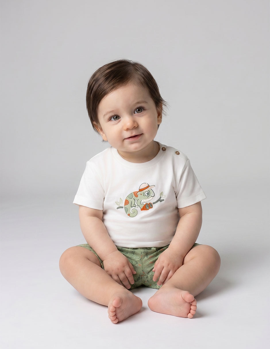 Conjunto Casual De Algodón Para Niño 3 Piezas