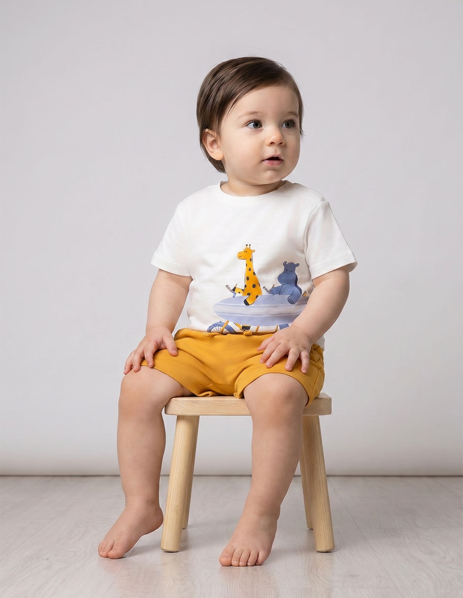 Conjunto Casual De Algodón Para Niña 2 Piezas Conjunto Casual De Algodón Para Niña 2 Piezas