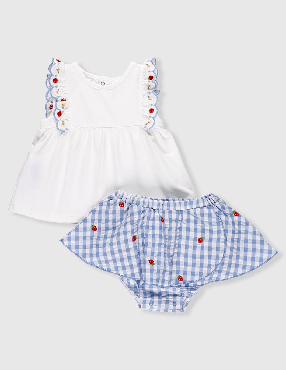 Conjunto de algodón para niña 2 piezas 2