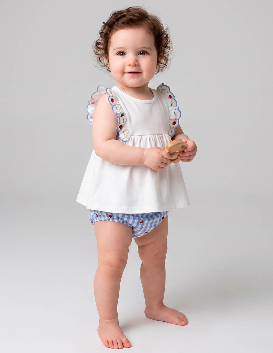 Conjunto de algodón para niña 2 piezas Conjunto de algodón para niña 2 piezas