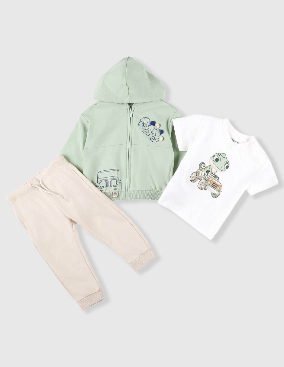 Conjunto mayoral 3 piezas para niño
