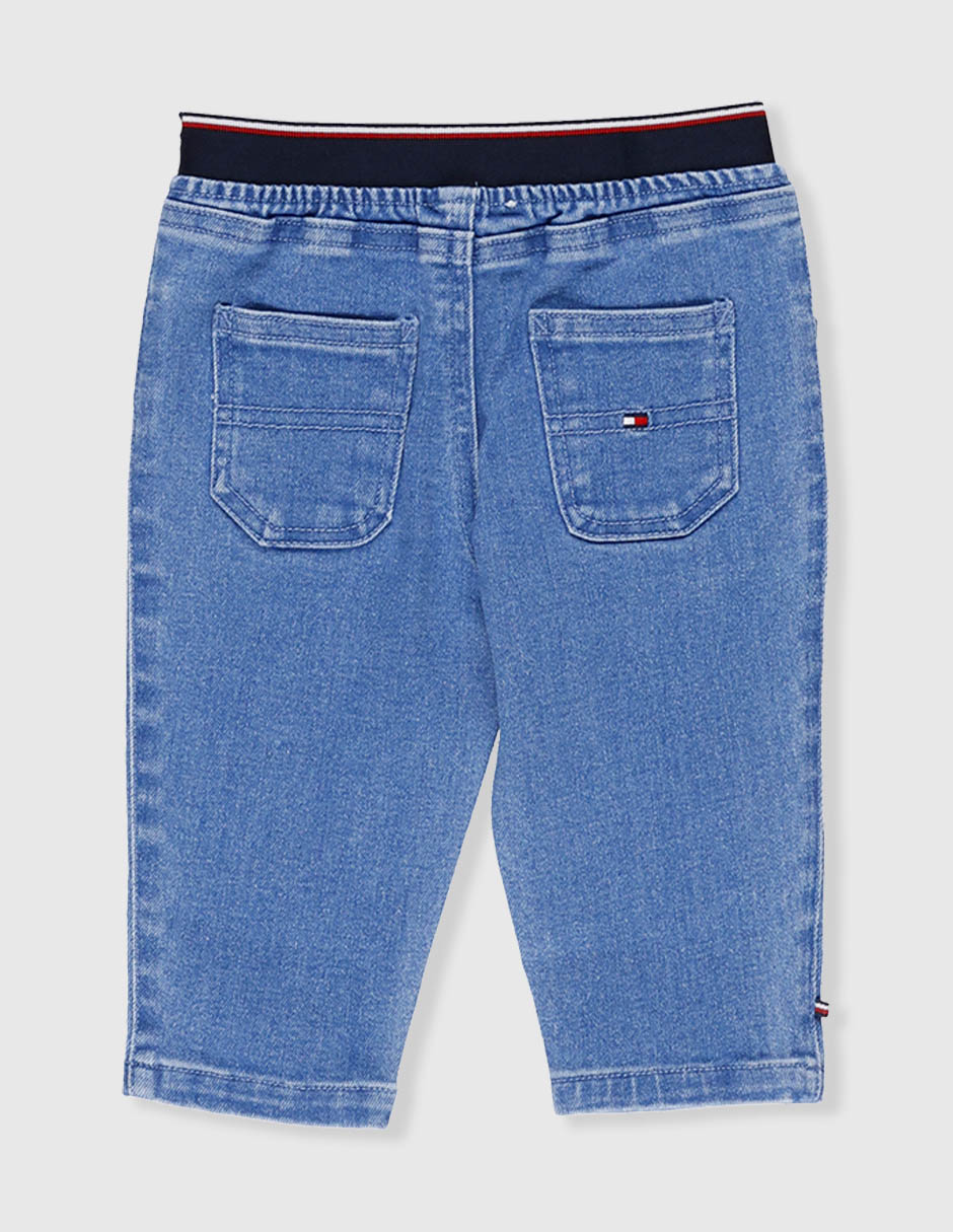 Jeans straight lavado claro para niño 2
