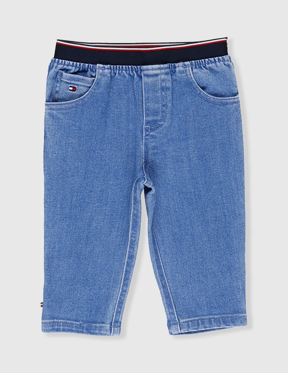 Jeans straight lavado claro para niño