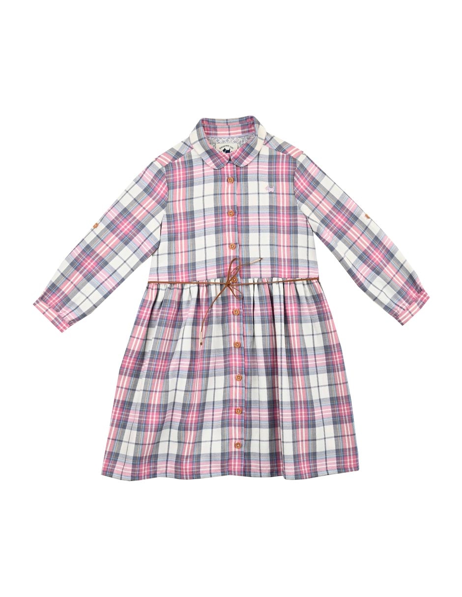 Vestido Kenty manga larga para niña