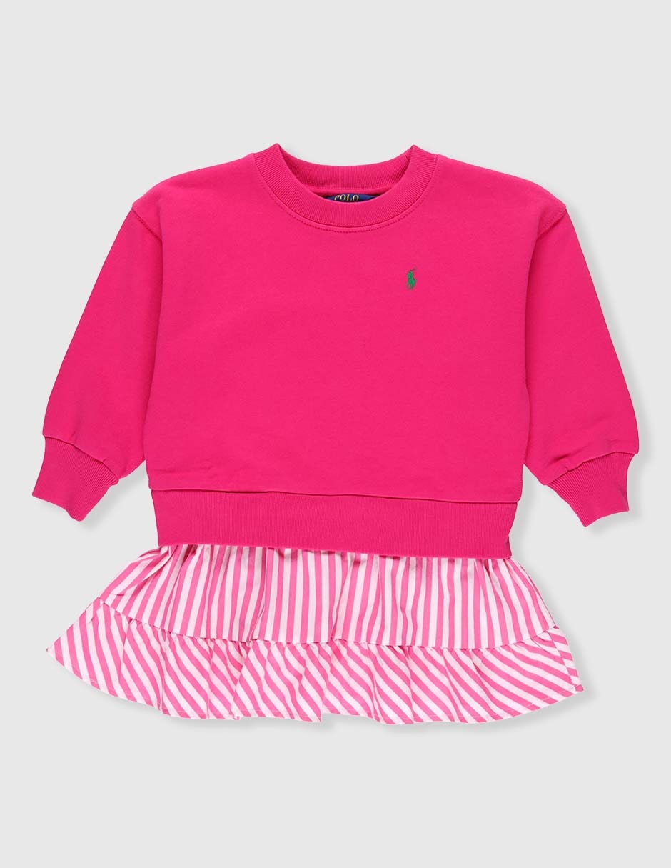 Vestido Polo manga regular para bebé niña
