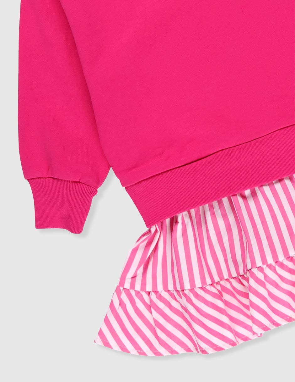 Vestido Polo manga regular para bebé niña