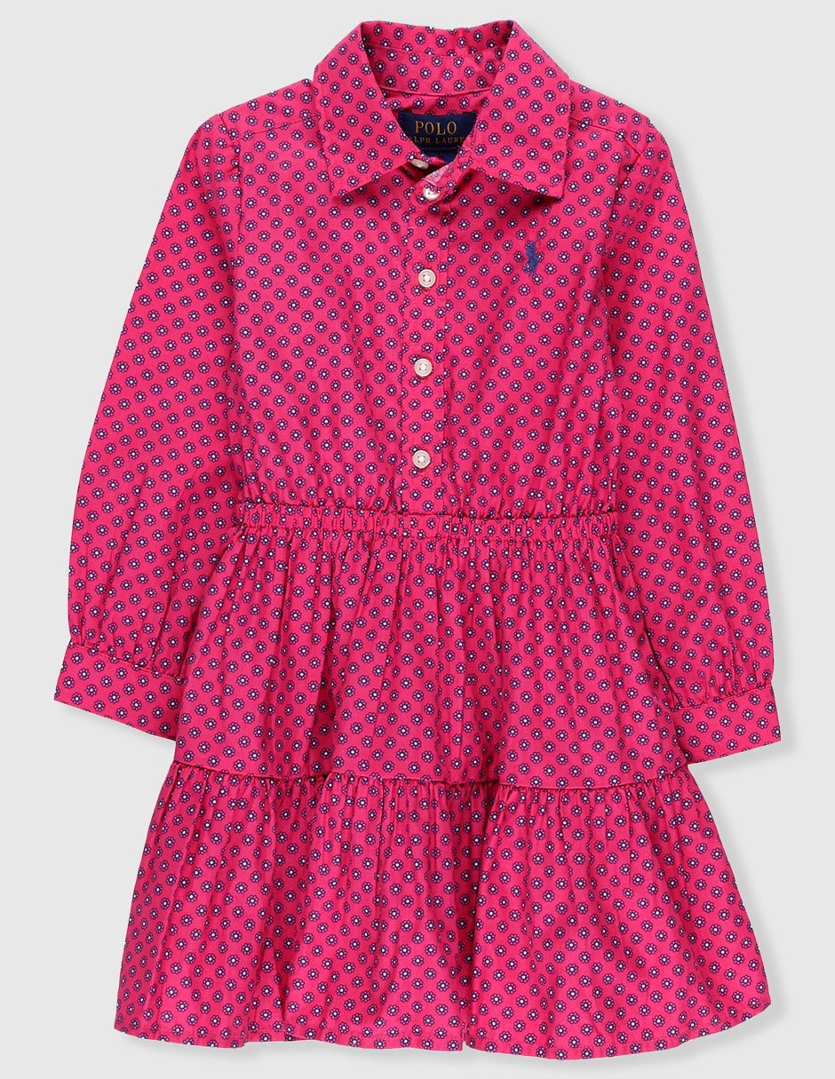 Vestido Polo manga con puño para bebé niña
