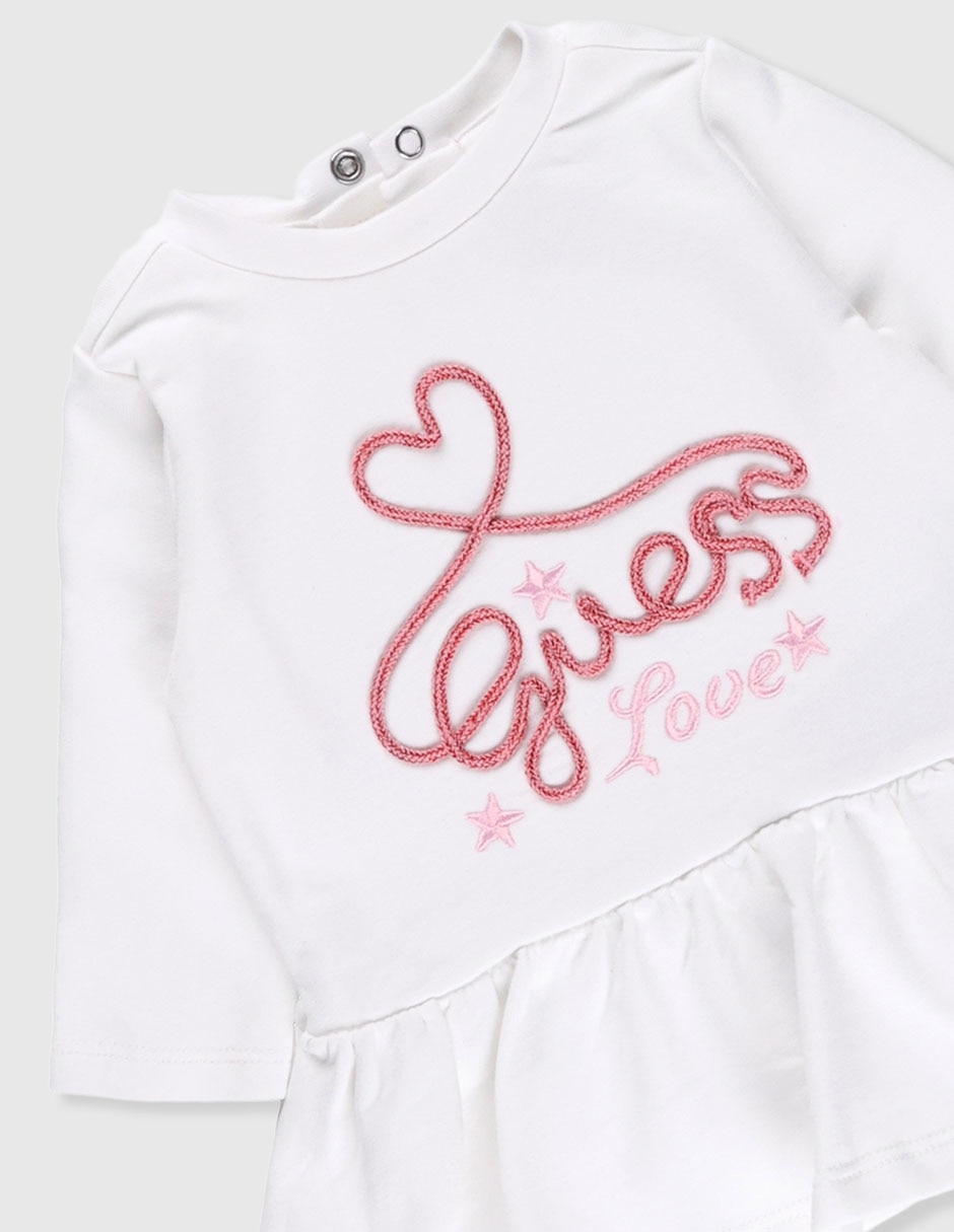 Vestido manga larga para bebé