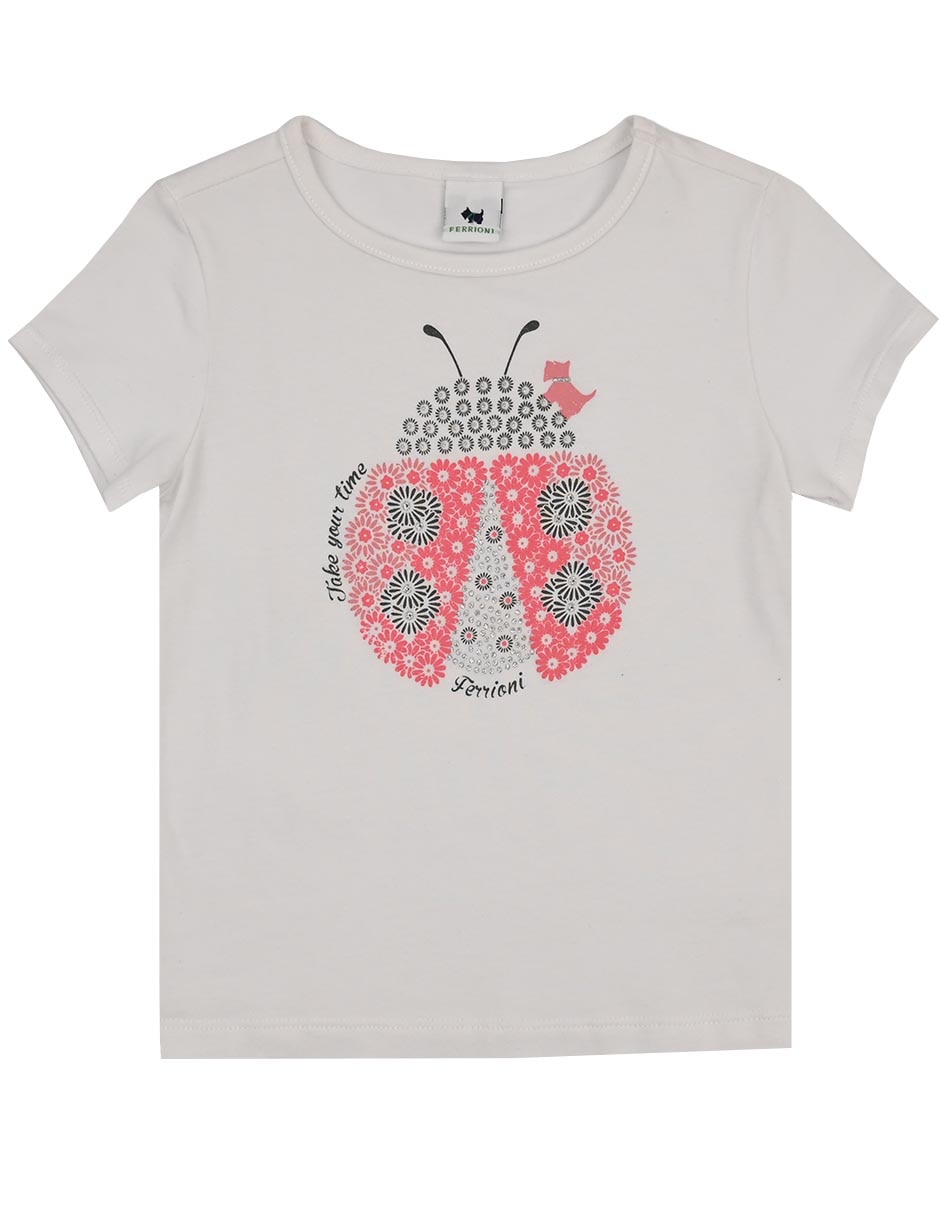 Playera Carin manga corta para bebé niña