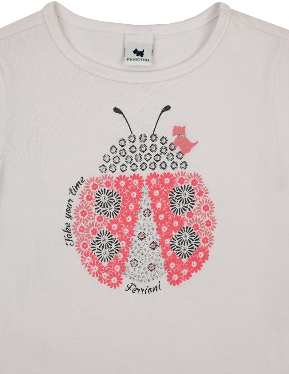 Playera Carin manga corta para bebé niña