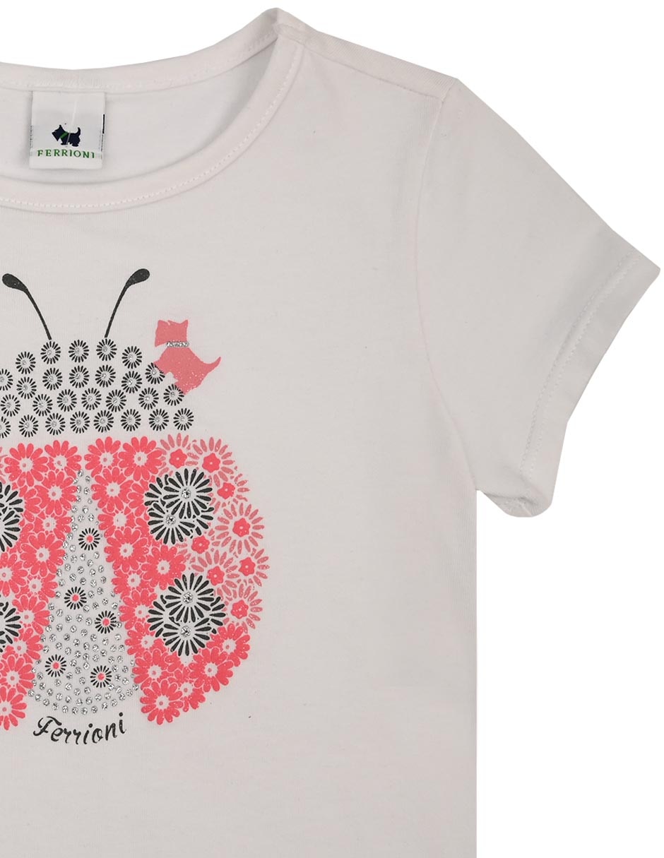 Playera Carin manga corta para bebé niña