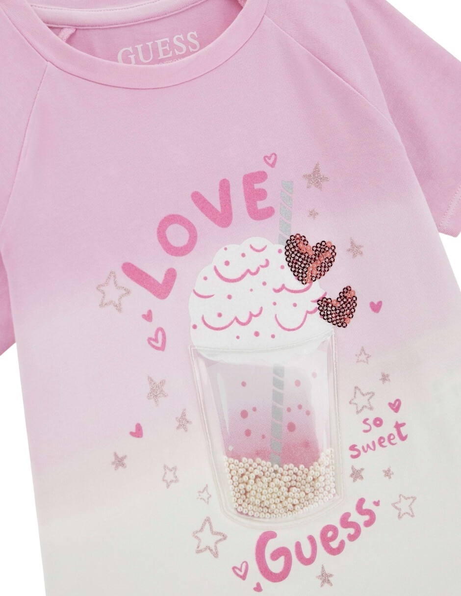 Playera manga corta para bebé niña