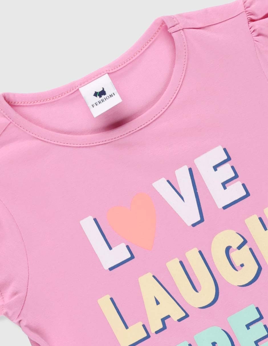 Playera manga corta para bebé niña 6