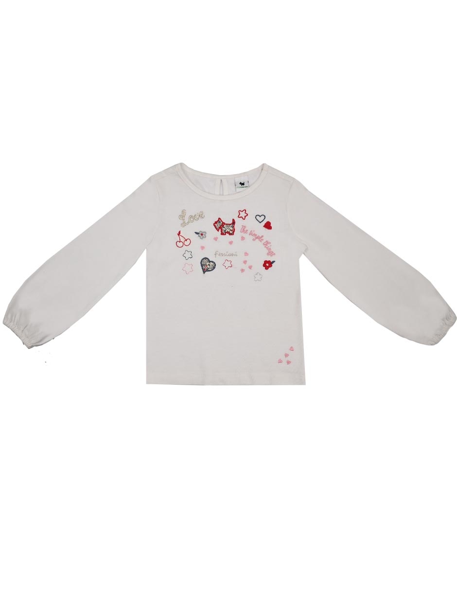 Playera Lola manga larga para bebé niña
