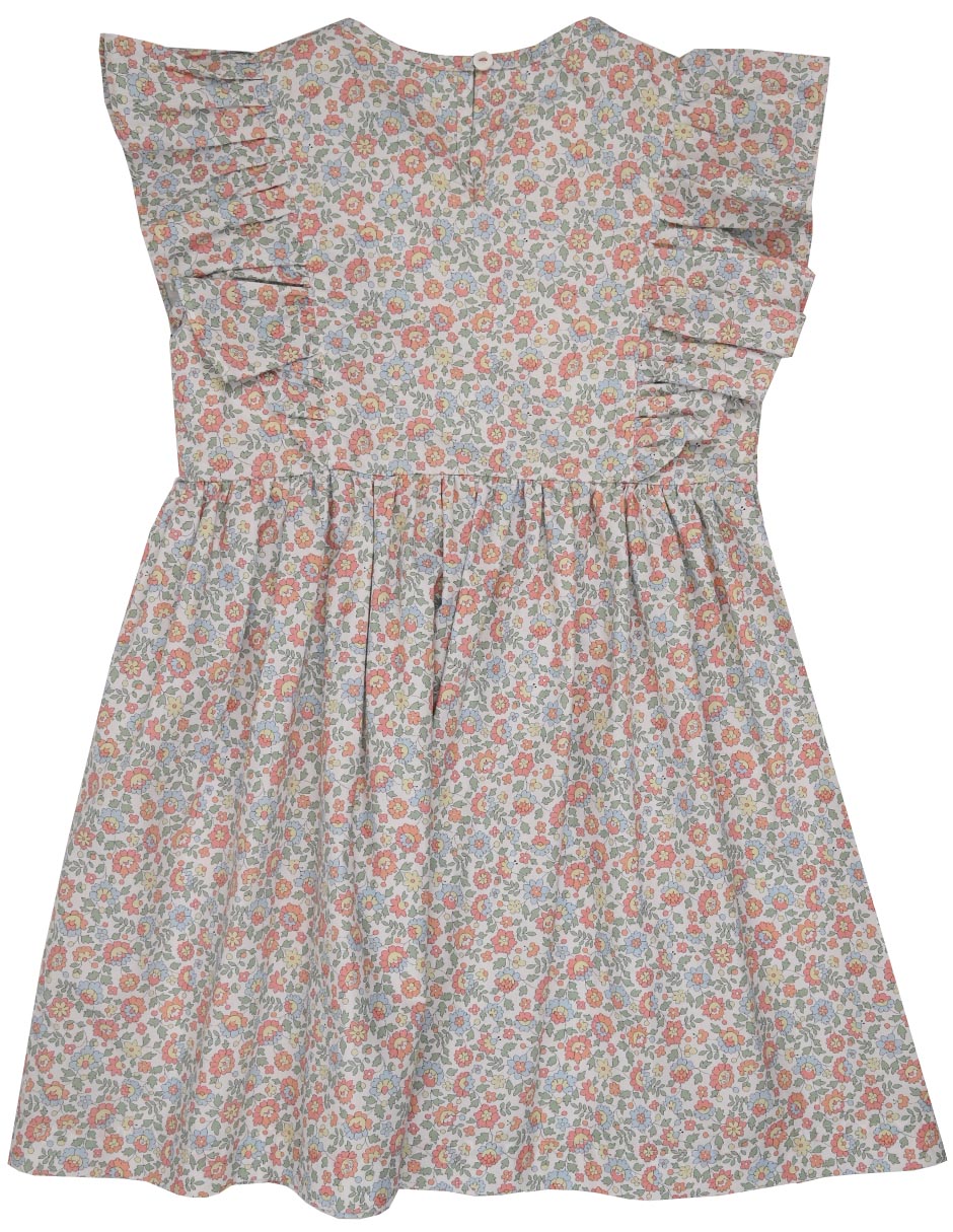 Vestido Sunrise manga mariposa para niña