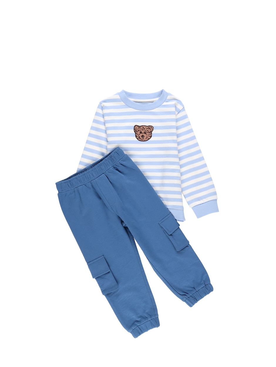 Conjunto casual de algodón para bebé niño Conjunto casual de algodón para bebé niño
